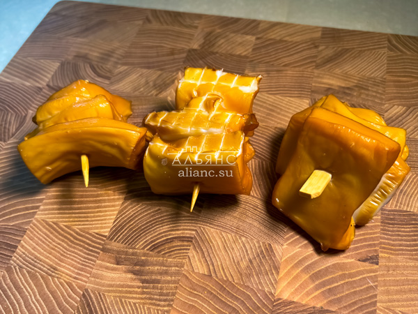 Шашлычок из кальмара х/к в Электроуглях