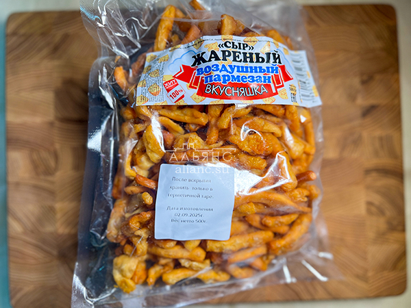 Жареный сыр "ВКУСНЯШКА" со вкусом пармезан (500 гр) в Электроуглях