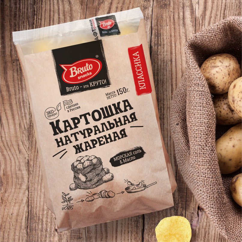Картофель «Бруто» с солью 130 гр. в Электроуглях