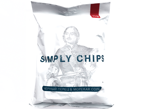 Картофельные чипсы "Simple chips" Морская соль и черный перец 80 гр. в Электроуглях